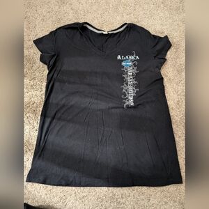 2012/2013 Juneau Alaska Harley Davidson Women's T Shirt  Size Large